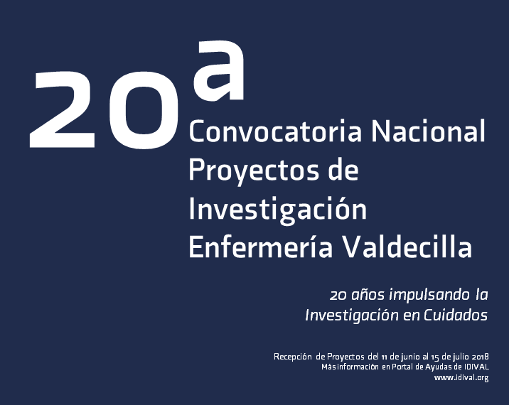 20ª Convocatoria Nacional Proyectos de Investigación Enfermería Valdecilla
