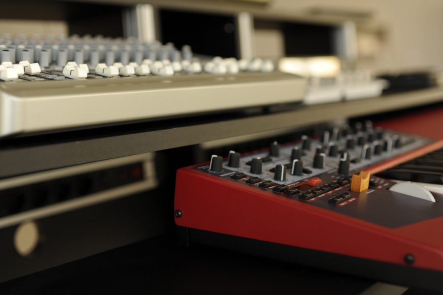 Teclado música electrónica